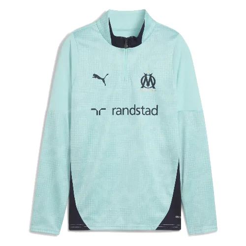 Młodzieżowa bluza treningowa Olympique Marsylia z zamkiem 1/4 PUMA