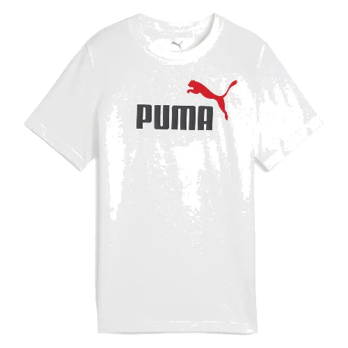 Młodzieżowa koszulka Essentials Colour z logo No.1 PUMA White