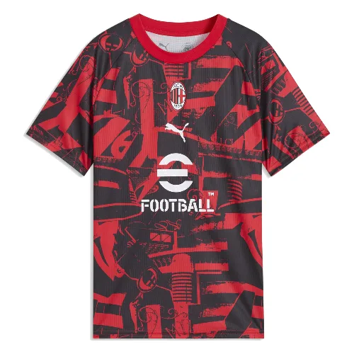 Młodzieżowa koszulka rozgrzewkowa AC Milan PUMA