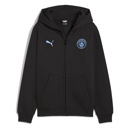 Młodzieżowa kurtka Manchester City FtblEssentials z kapturem PUMA