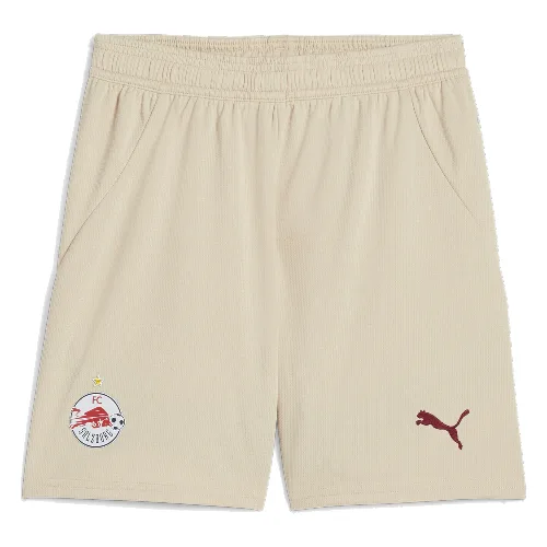 Młodzieżowe szorty FC Red Bull Salzburg 24/25 PUMA Granola Team Regal Red Beige