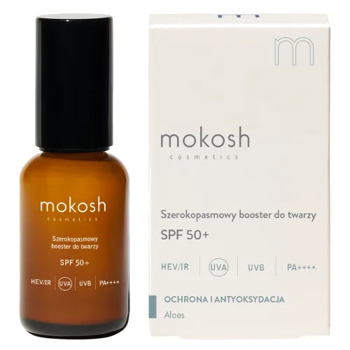 Mokosh Szerokopasmowy Booster do Twarzy SPF50+ Aloes 30ml