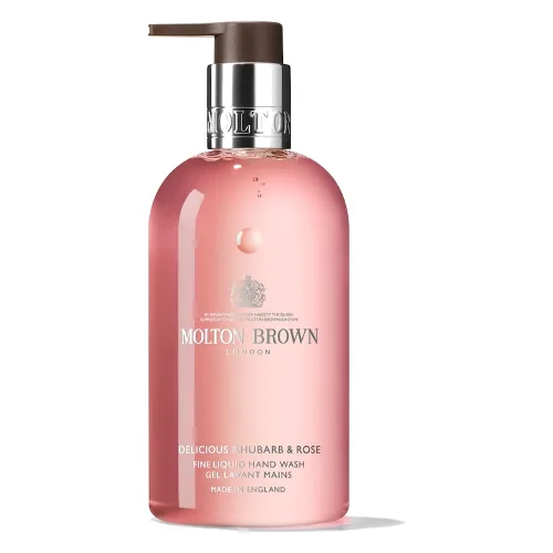 Molton Brown Body Essentials Delicious Rhubarb & Rose Fine Liquid Hand Wash Mydła do rąk 300 ml Damski
