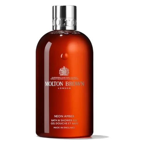 Molton Brown Body Essentials NEON AMBER BATH & SHOWER GEL Mydła do rąk 300 ml Męskie