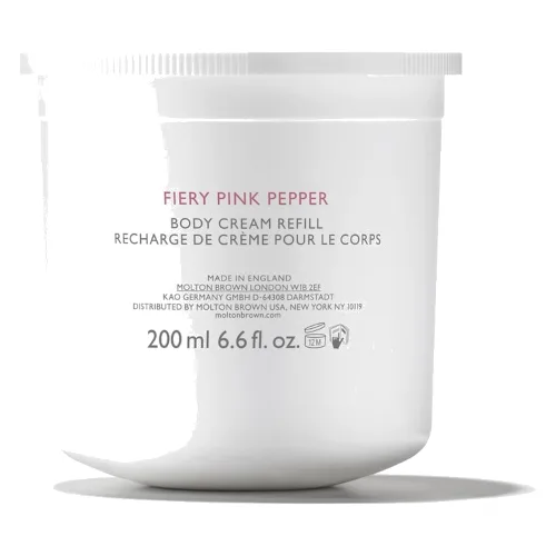 Molton Brown Fiery Pink Pepper Krem do Ciała z wkładem refill Balsamy do ciała 200 ml Damski