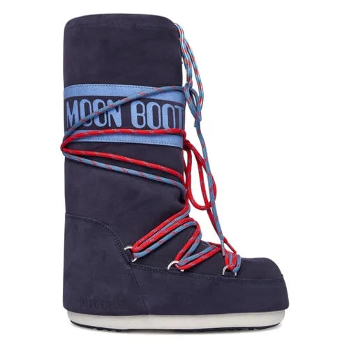 Moon Boot Śniegowce Mb Icon Suede Laces 80D1403050 Granatowy