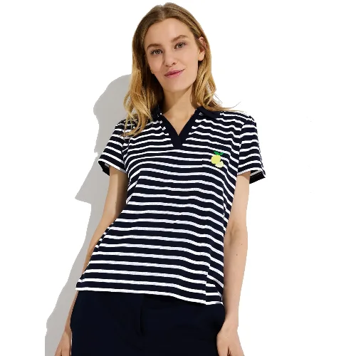 More & More Koszulka Kobiety Bawełna niebieski|biały, 46