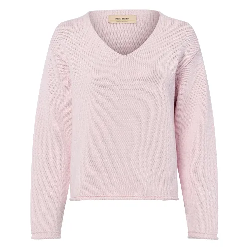MOS MOSH sweter z dzianiny - Bine Kobiety Bawełna różowy, M