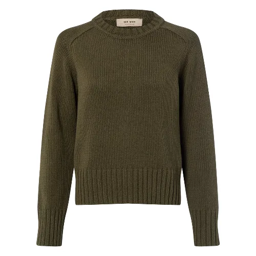 MOS MOSH Sweter z dzianiny Kobiety Bawełna zielony, XS