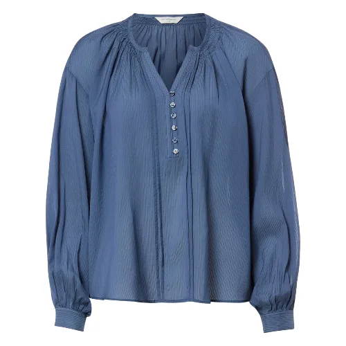 Msch Copenhagen Bluzka - MSCHGabrielle Kobiety wiskoza niebieski, M/L