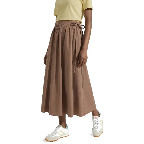 Msch Copenhagen spódnica maxi - MSCHSus Kobiety Bawełna (100%) brązowy, M