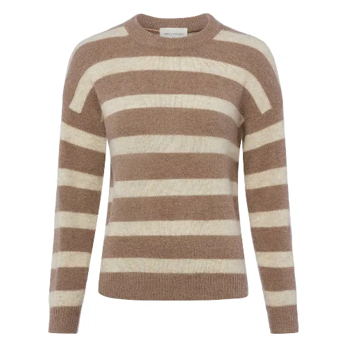 Msch Copenhagen sweter z dzianiny z zawartością alpaki - MSCHFestina Hope Kobiety brązowy, L/XL