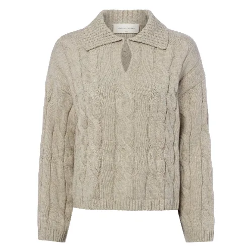 Msch Copenhagen sweter z dzianiny z zawartością wełny - MSCHPavana Peony Kobiety szary, S/M