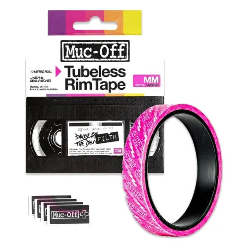 Muc-Off taśma do obręczy tubeless 17 mm x 10 m różowa