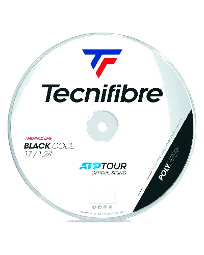 Naciąg tenisowy jednordzeniowy Tecnifibre Black Code 1,24 mm szpula 200 m