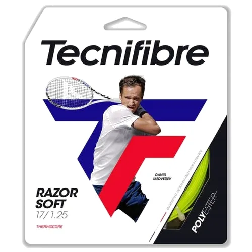 Naciąg tenisowy zielony Tecnifibre Razor Soft (12 m)