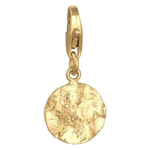 Nenalina Damski Charm płytkowy okrągły falka w srebrze próby 925 Sterling Silver Naszyjniki 1 ct