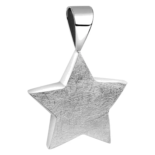 Nenalina Damski wisior gwiazda matowa ze srebra próby 925 Sterling Silver Naszyjniki 1 ct