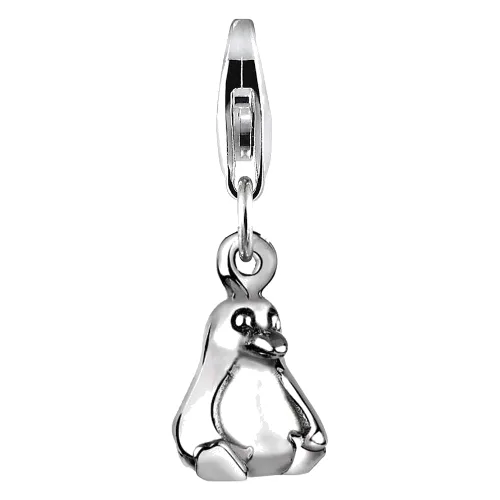 Nenalina Damski wisiorek pingwin ze srebra próby 925 Sterling Silver Naszyjniki 1 ct
