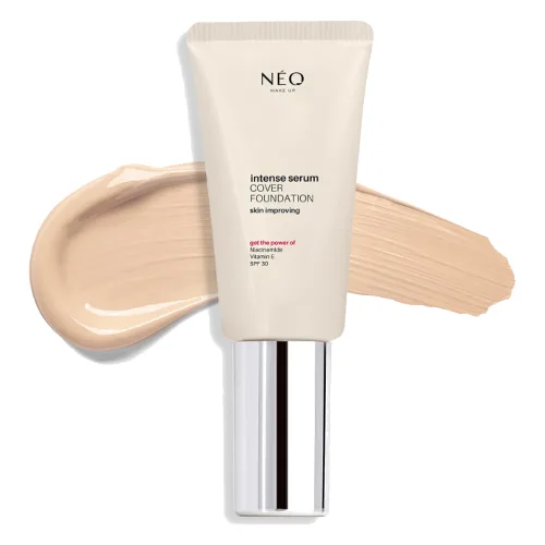 Neo Make Up Intense Serum Cover Foundation Kryjący Podkład do Twarzy z Filtrem SPF30 00 Alabaster