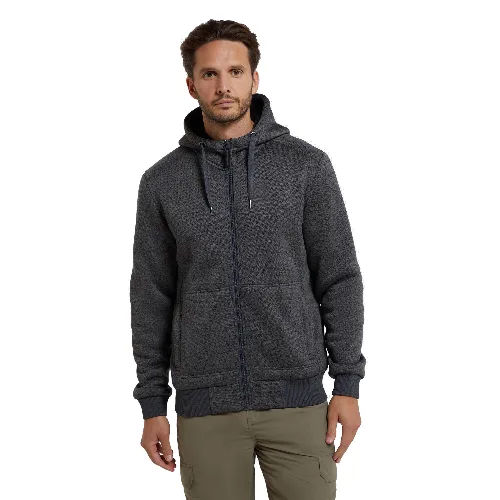 Nevis II - bluza polarowa z kapturem - Black