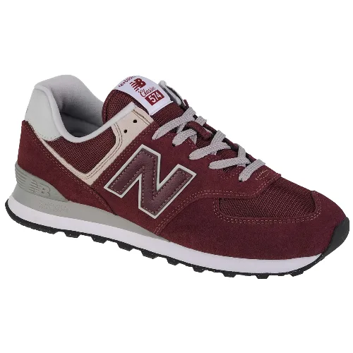 New Balance ML574EVM, Męskie, Bordowe, buty sneakers, skóra zamszowa, rozmiar: 40