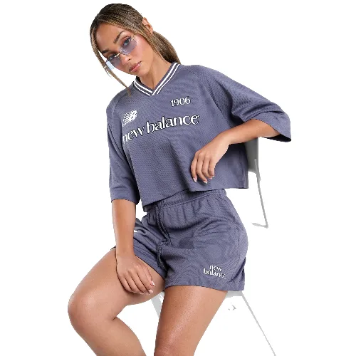 New Balance T-Shirt Cropped Sports Jersey