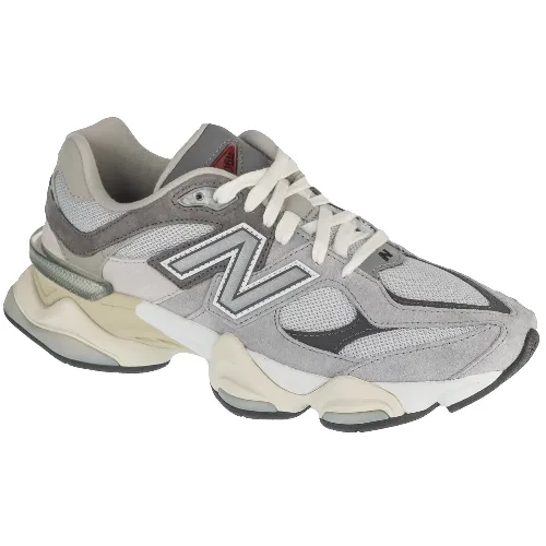 New Balance U9060GRY, Unisex, Szare, buty sneakers, przewiewna siateczka, rozmiar: 38