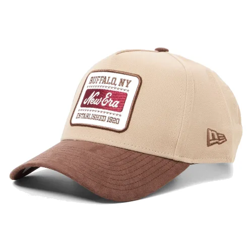 New Era czapka z daszkiem Mężczyźni Bawełna (100%) brązowy, ONE SIZE