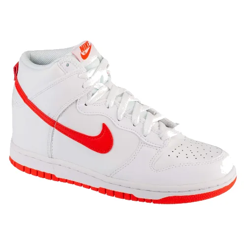 Nike Dunk High Gs DB2179-111, Dla dziewczynki, Białe, buty sneakers, skóra licowa, rozmiar: 36