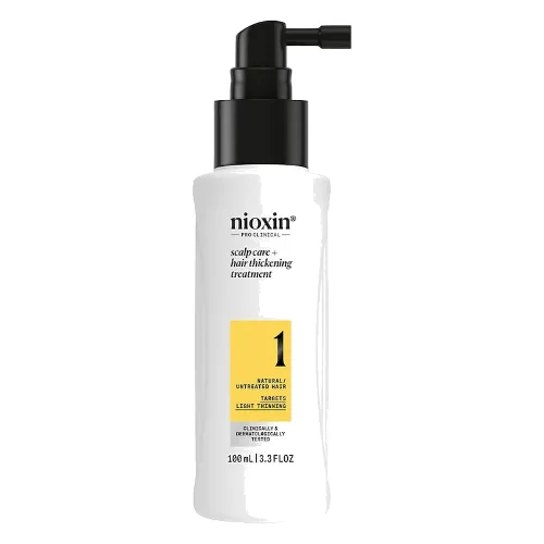 Nioxin Nioxin System 1 serum bez spłukiwania do skóry głowy i włosów naturalnych, lekko przerzedzonych, 100 ml Maski do włosów
