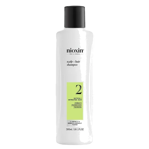 Nioxin Nioxin System 2 szampon oczyszczający do włosów naturalnych, mocno przerzedzonych, 300 ml Szampony