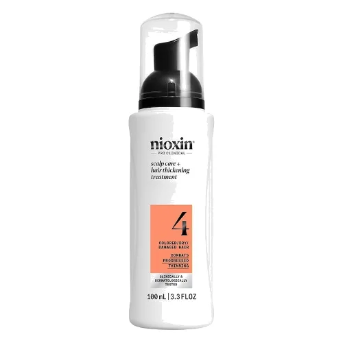 Nioxin Nioxin System 4 serum bez spłukiwania do skóry głowy i włosów farbowanych, lekko mocno, 100 ml Maski do włosów
