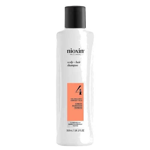 Nioxin Nioxin System 4 szampon oczyszczający do włosów farbowanych, mocno przerzedzonych, 300 ml Szampony