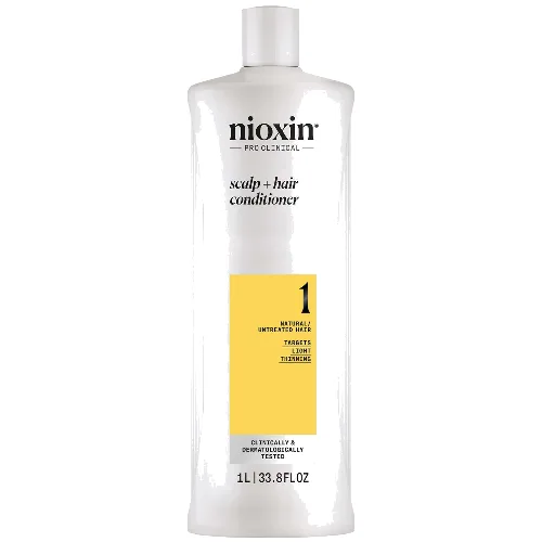 NIOXIN Scalp and Hair Thickening System 1 Conditioner for Natural Hair with Light Thinning 1L