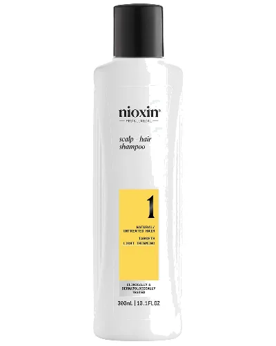 NIOXIN Scalp and Hair Thickening System 1 Shampoo for Natural Hair with Light Thinning 300ml