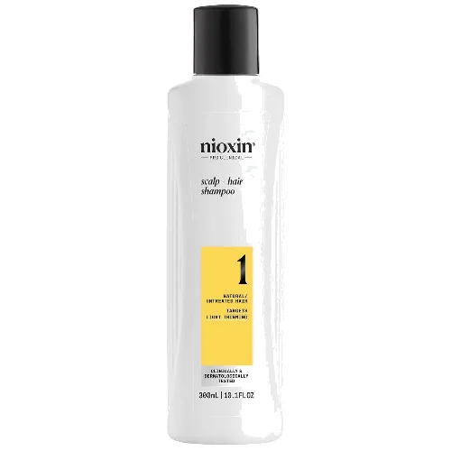 NIOXIN Scalp and Hair Thickening System 1 Shampoo for Natural Hair with Light Thinning 300ml