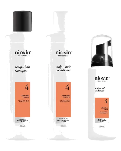 NIOXIN Scalp and Hair Thickening System 4 for Coloured Dry and Damaged Hair with Progressed Thinning Loyalty Kit