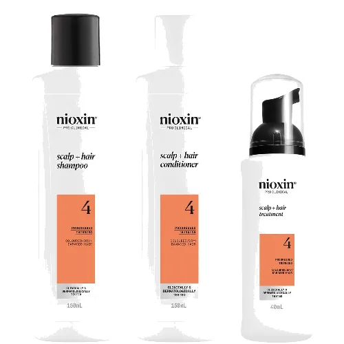 NIOXIN Scalp and Hair Thickening System 4 for Coloured Dry and Damaged Hair with Progressed Thinning Trial Kit