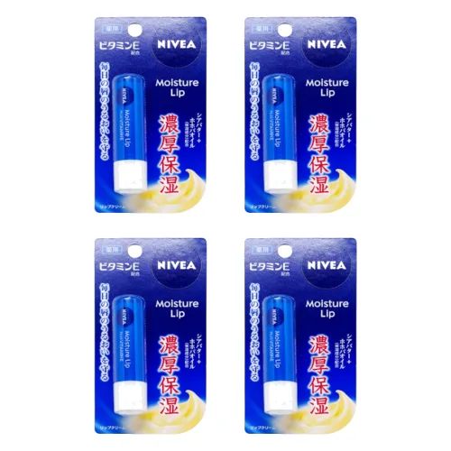 NIVEA Japan - Moisture Lip Care Plus Vitamin E - 3.9g (4szt.)