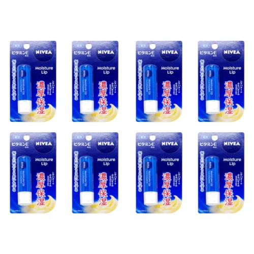 NIVEA Japan - Moisture Lip Care Plus Vitamin E - 3.9g (8szt.)
