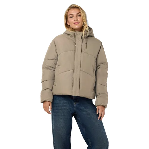 Noisy May Kurtka zimowa Tenna 27030499 Beżowy Regular Fit
