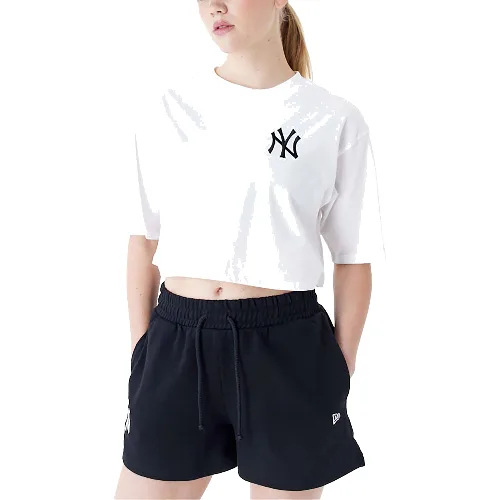 Nowa Koszulka Mlb Le Crop Tee Neyyan Whiblk Damskie