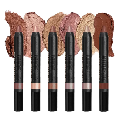 NUDESTIX Nude Beach 6-Piece Eye Pencil Palette paleta kredek do oczu