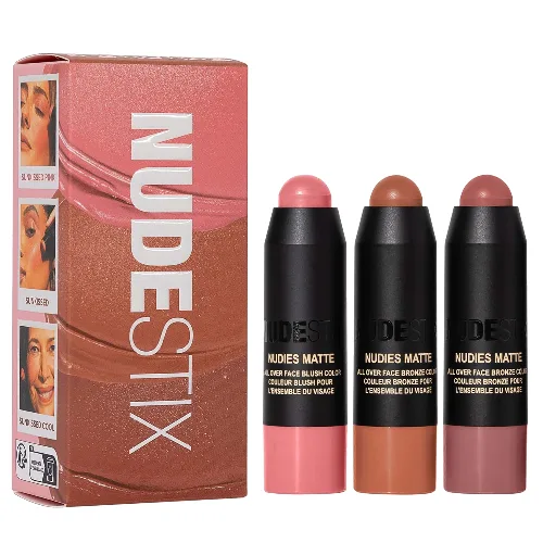 NUDESTIX Sunkissed Blush & Bronze 3-Piece Mini Nudie Kit minizestaw różów i bronzerów