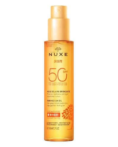 NUXE Face and Body Tanning Sun Oil High Protection SPF 50 olejek z samoopalaczem do twarzy i ciała 150 ml