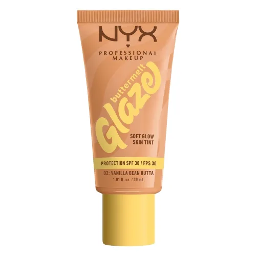 NYX Professional Makeup Buttermelt Glaze LSF 30 Podkłady 30 ml 02W - VANILLA BEAN BUTTA