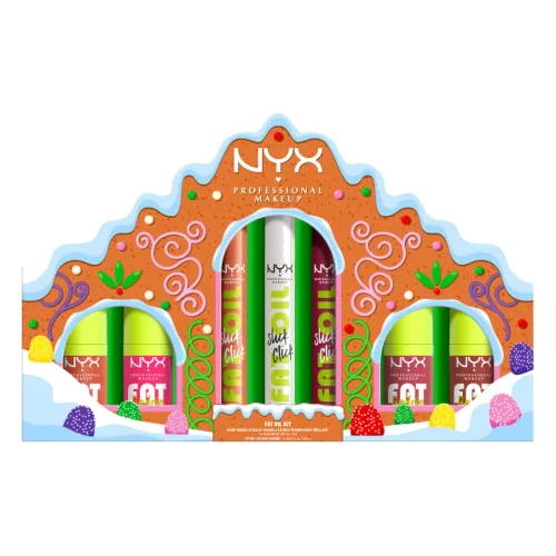 NYX Professional Makeup Holiday Fat Gingerbread House Kit Zestaw do Makijażu Ust