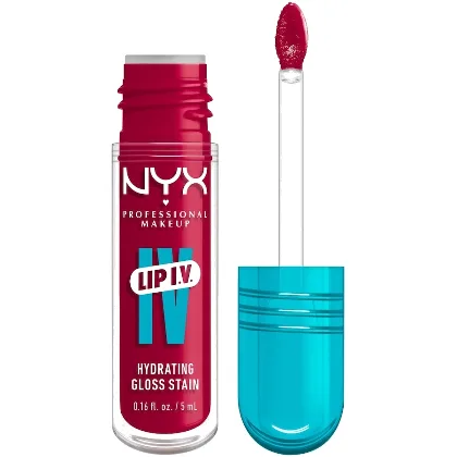 NYX Professional Makeup NYX Professional Makeup, Lip IV Hydrating Gloss Stain - Nawilżająco-Pigmentujący Błyszczyk do Ust, Odcień Grape Gushin' Błyszczyki 5 g MAGENTA MIST