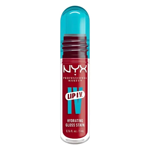 NYX Professional Makeup NYX Professional Makeup, Lip IV Hydrating Gloss Stain - Nawilżająco-Pigmentujący Błyszczyk do Ust, Odcień Grape Gushin' Błyszczyki 5 ml CHERRY DRENCHED